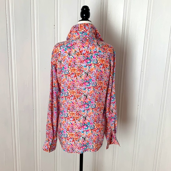 100% Silk TRISTAN colourful shirt - Picture 3 of 8